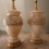Italian Carved Alabaster Lamps